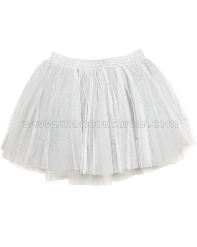 Kate Mack Style Prodigy Silver Tulle Skirt