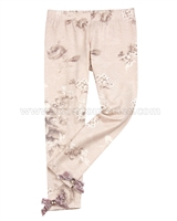 Kate Mack Royal Shimmer Floral Leggings