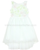 Biscotti Girls Ivory High-low Dress Floral Blossoms