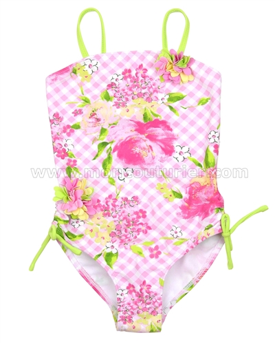 Kate Mack One Piece Swimsuit Gingham Garland