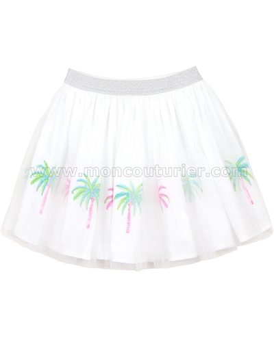 Kate Mack Skirt with Palm Print Island Hopping