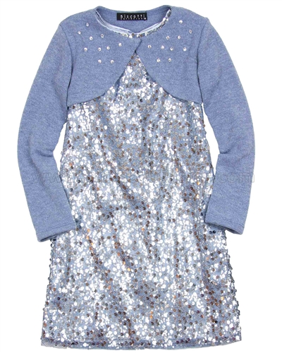 Biscotti Graceful Glam Dress and Sweater Set