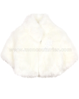 Biscotti Graceful Glam  Faux Fur Jacket Cream