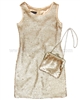 Biscotti Grand Entrance Party Dress and Purse Set Gold