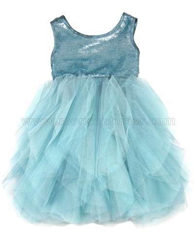 Biscotti Grand Entrance Frilled Dress Blue