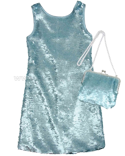 Biscotti Grand Entrance Party Dress and Purse Set Blue