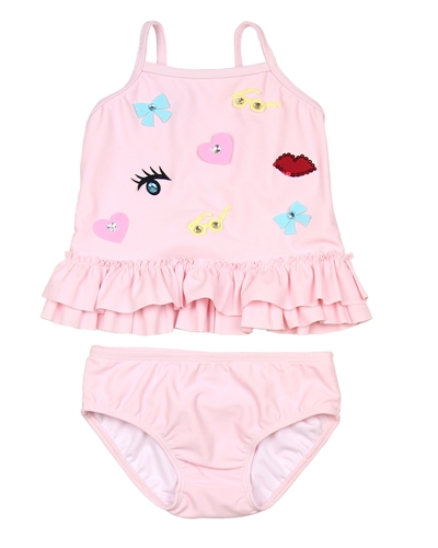 Kate Mack Little Girls' Two-piece Swimsuit Oodles of Doodles