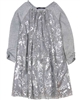 Biscotti Starry Night Dress with Sequins in Gray