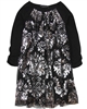 Biscotti Starry Night Dress with Sequins in Black