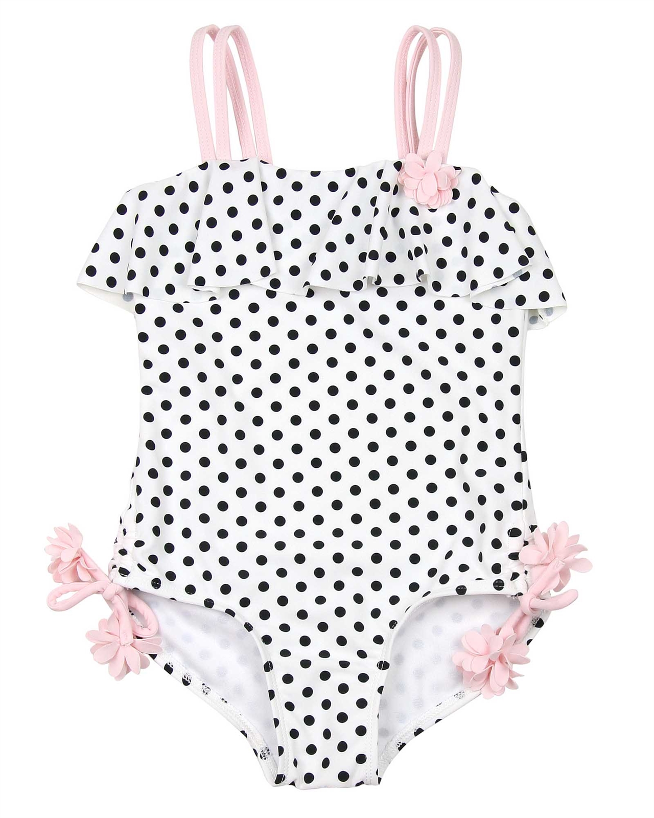 Kate Mack Girls Girlish Charm Swimsuit with Flounce | Biscotti and Kate ...