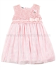 Le Chic Baby Girl Tulle Dress with Guipure Top Pink