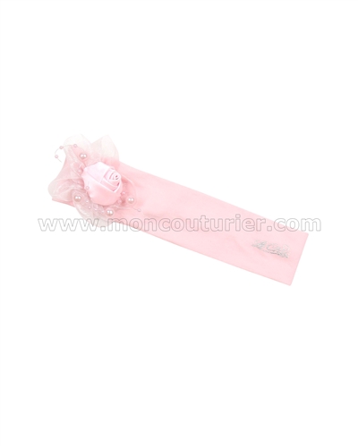 Le Chic Baby Girl Jersey Headband Pink