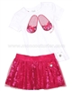 Le Chic Baby Girl T-shirt with Print and Ruffled Skirt