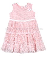 Le Chic Baby Girl Embroidered Tulle Dress