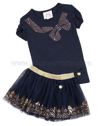 Le Chic Baby Girl T-shirt and Tulle Skirt Set