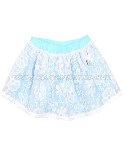 Le Chic Baby Girl Embroidered Organza Skirt