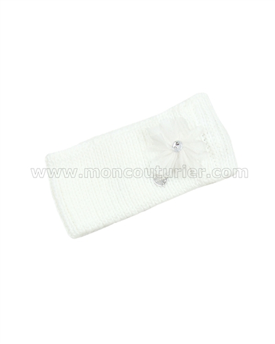 Le Chic Knit Headband White