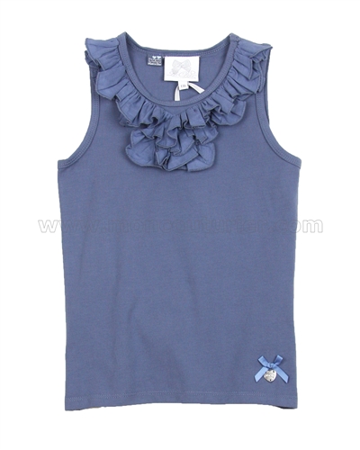 Le Chic Tank Top with Ruffle