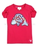 Le Chic T-shirt with Fish Raspberry