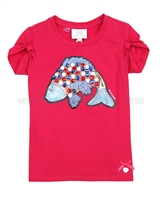 Le Chic T-shirt with Fish Raspberry