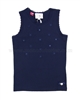 Le Chic Tank Top with Flowers Navy