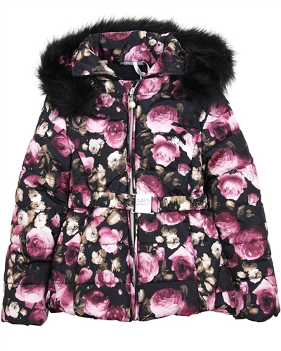 Le Chic Puffer Jacket in Floral Print