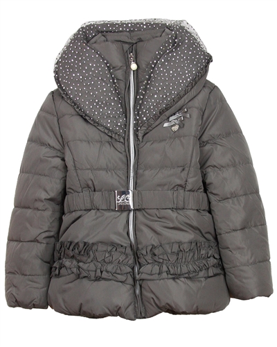 Le Chic Puffer Jacket with Shawl Collar Mud