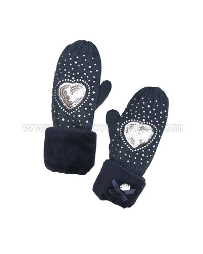 Le Chic Mittens Navy