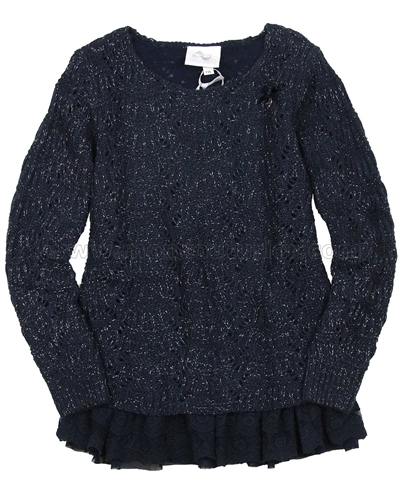 Le Chic Knit Tunic in a Layered Look