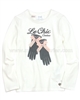 Le Chic White T-shirt with Gloves
