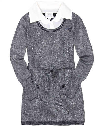 Le Chic Sparkly Knit Dress