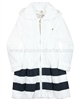Le Chic Girls' White Coat with Stripes