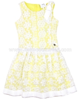 Le Chic Girls' Embroidered Organza Dress
