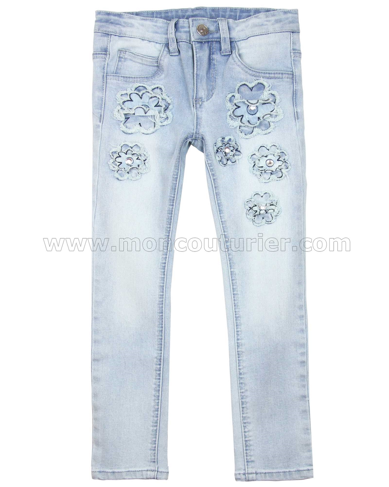 markering ontgrendelen meubilair Le Chic Girls' Skinny Denim Pants with Flowers - Le Chic - Le Chic Summer  2017