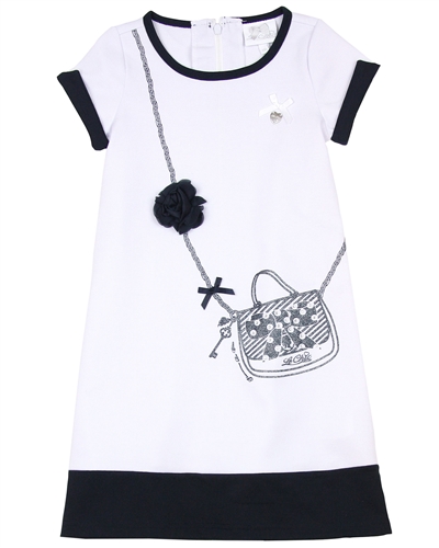 Le Chic Girls' Dress with Purse