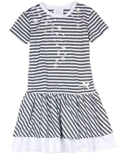 Le Chic Girls' Striped Dress