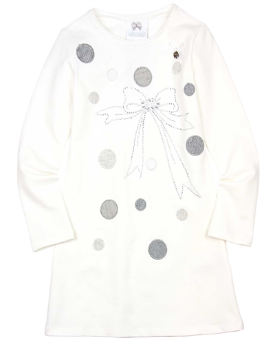 Le Chic Sweatshirt Dress with Applique