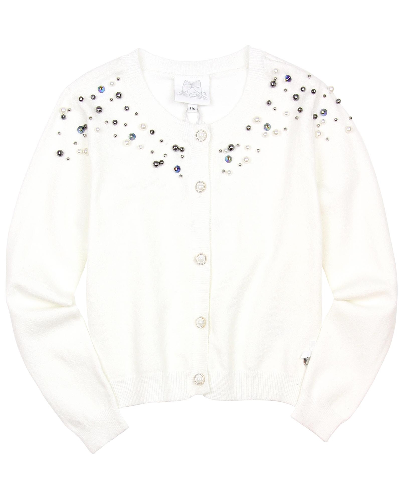 Le Chic Knit Cardigan with Pearls - Le 