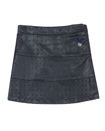 Le Chic Embossed Pleather Skirt