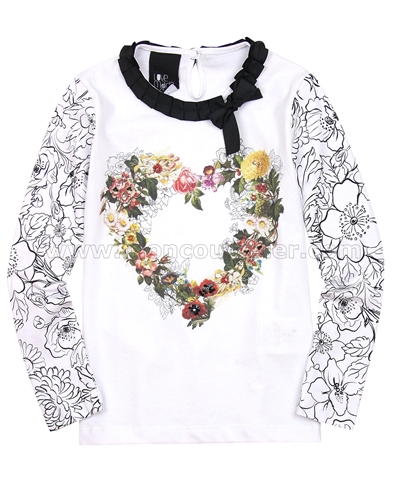 Love Made Love Top with Floral Print