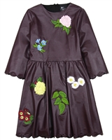 Love Made Love Embroidered Pleather Dress