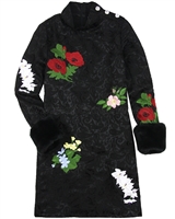 Love Made Love Embroidered Jacquard Dress