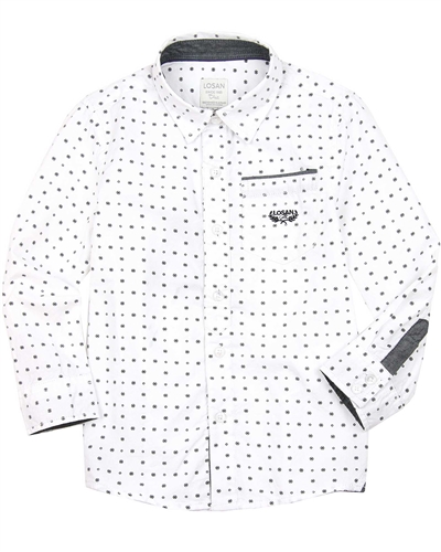 Losan Boys Printed Dress Shirt