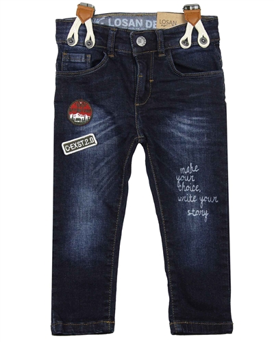 Losan Boys Denim Pants with Suspenders
