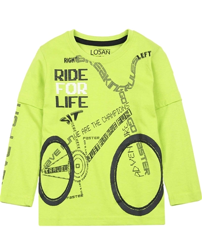 Losan Boys T-shirt with Bicycle Print