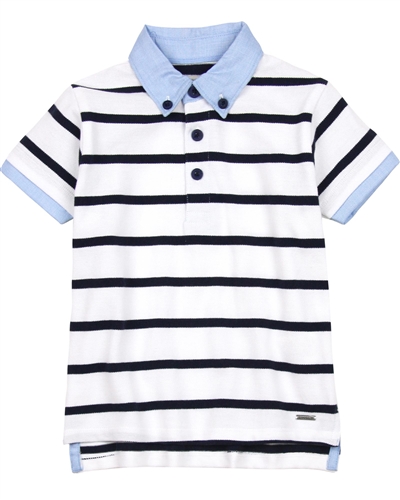 Losan Boys Striped Polo Shirt