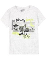 Losan Boys T-shirt with Safari Print