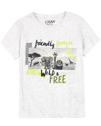 Losan Boys T-shirt with Safari Print