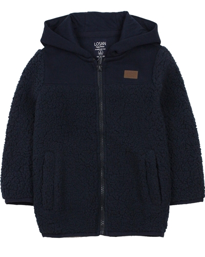 Losan Boys Sherpa Fleece Hooded Cardigan
