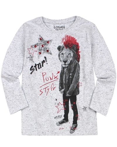 Losan Boys Speckled T-shirt with Print